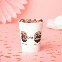 2026 Year of the Horse – Lunar New Year Art Pappbecher