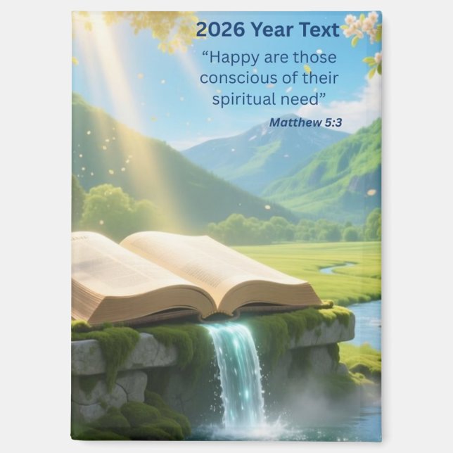 2026 Year Text Paradise Magnet (Vorderseite)