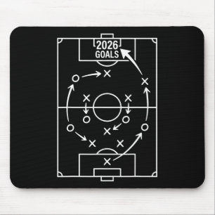 2026 Ziele Fußballstrategie Mousepad