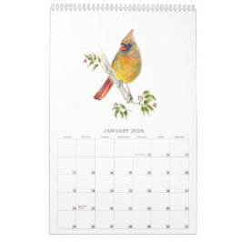 2026Garten-Vögel im Aquarellkalender Kalender
