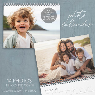 2027 -- 14 Foto-Vorlage Vollständige Abdeckung Kalender