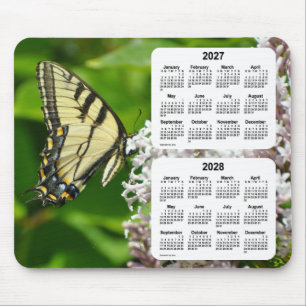 2027-2028 Frack Butterfly Calendar von Janz Mousepad