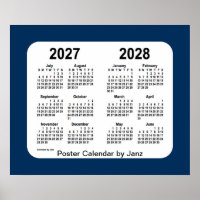 2027-2028 Police Box Blue School Calendar by Janz