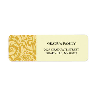 2027 Abschlussvorlage Golden Gelb Formal