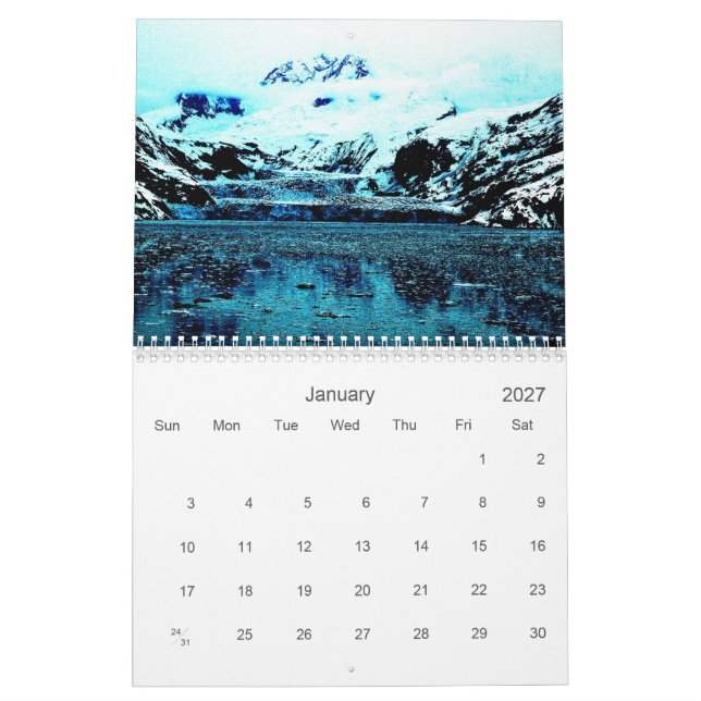 2027 Alaska-Kalender Kalender (Jan 2027)