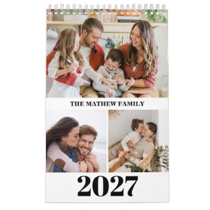2027 Benutzerdefinierter Foto-Kalender Einfach Sel Kalender