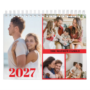 2027 Benutzerdefinierter Fotokalender Einfach Selb Kalender