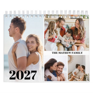 2027 Benutzerdefinierter Fotokalender Einfach Selb Kalender