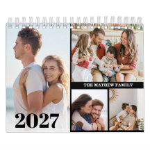 2027 Benutzerdefinierter Fotokalender Einfach Selb