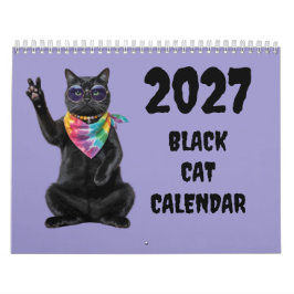 2027 Black Cat Kalender