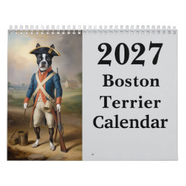 2027 Boston Terrier Hund Kalender
