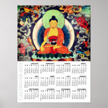 2027 Buddha-Kalender, Shakyamuni-Gemälde, Nepal