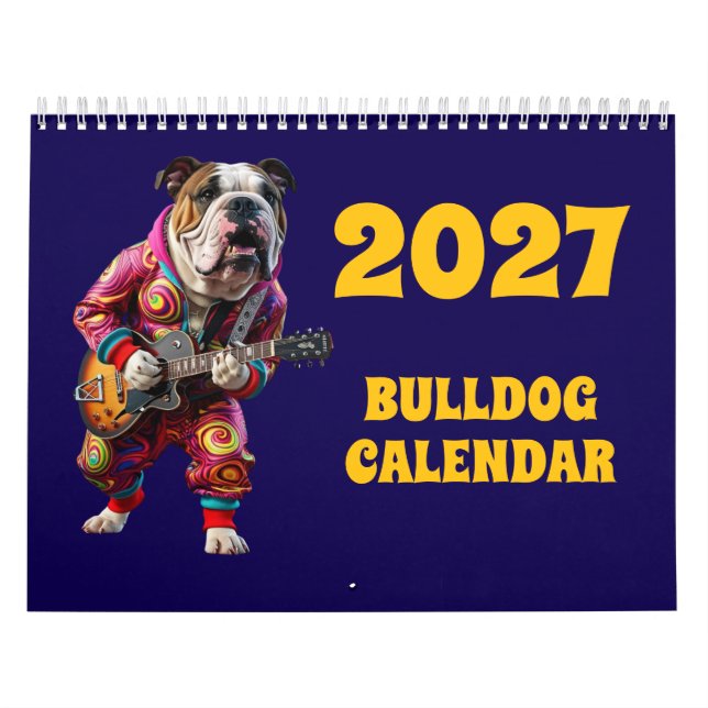 2027 Bulldog-Kalender Kalender (Titelbild)