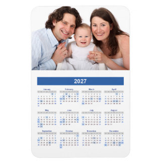 2027 Calendar with Custom Photo Magnet