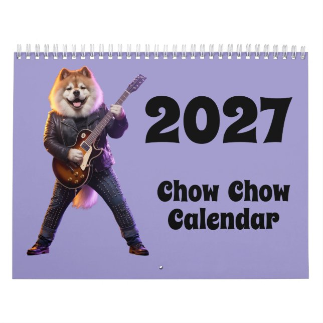 2027 Chow Chow Hund Kalender (Titelbild)