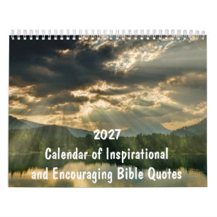 2027 christliche Bibelverse inspirierend Kalender
