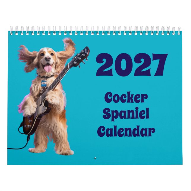 2027 Cocker Spaniel Hundkalender Kalender (Titelbild)