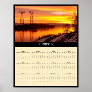 2027 Conowingo Sonnenaufgang Wandkalender Poster