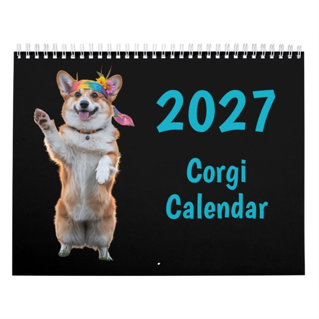 2027 Corgi-Hundekalender Kalender (Titelbild)