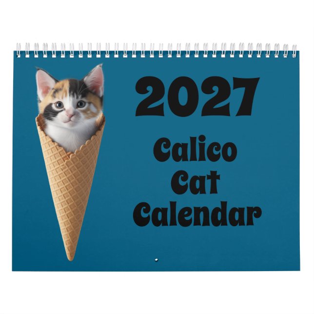 2027 Dreifarbenkatzen-Kalender Kalender (Titelbild)