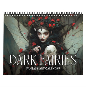 2027 Dunkle Feen Fantasy-Kunstkalender Kalender