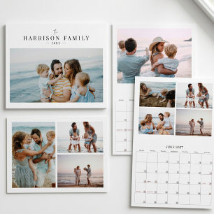 2027 Einfache moderne benutzerdefinierte Fotocolla Kalender