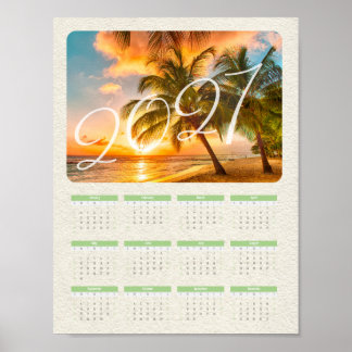 2027 Einseitiger Fotokalender Poster