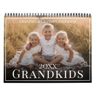 2027 Enkelkinder Benutzerdefiniertes Foto Enkelkin Kalender