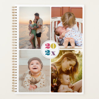 2027 Familienfoto-Collage einfache Agenda Planer