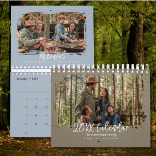 2027 Familienfoto Minimal Elegante Inspiration Kalender
