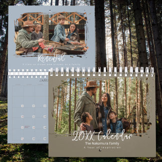 2027 Familienfoto Minimal Elegante Inspiration Kalender