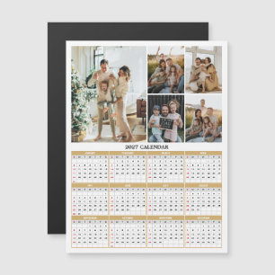2027 Familienfotos Kalender Magnetkarte