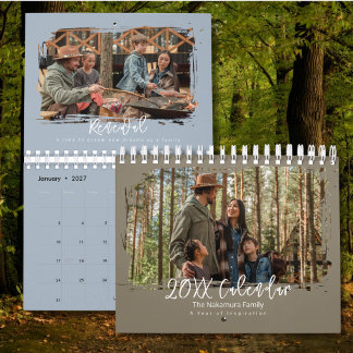 2027 Family Photo Minimal Elegant Inspiration Kalender