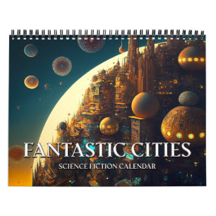 2027 Fantastischer Städte Science-Fiction-Kalender Kalender