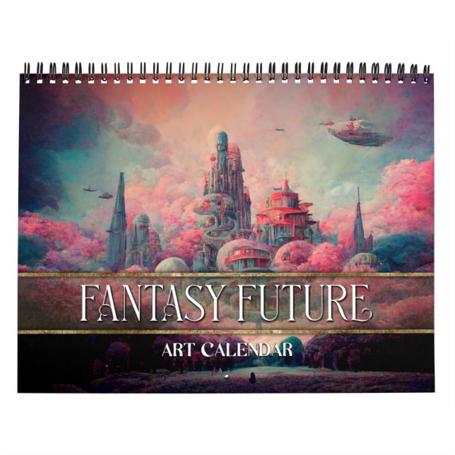 2027 Fantasy Future Surreal Cities Kalender (Titelbild)