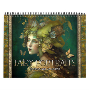2027 Feenporträts Fantasy-Kunstkalender Kalender
