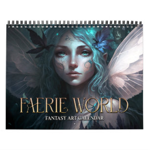 2027 Feenwelt 2 Fantasy-Kunstkalender Kalender