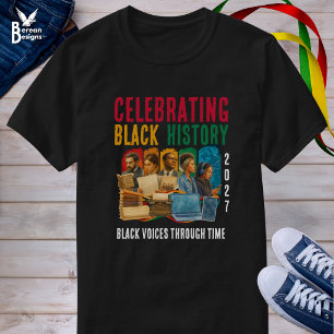 2027 FEIERNDE STIMMEN DURCH DIE ZEIT SCHWARZE GESC T-Shirt