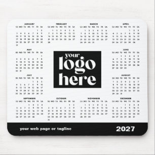 2027 Firmenlogo-Kalender Mousepad