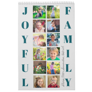 2027 Foto-Collage Familie einfach selbst erstellen Kalender