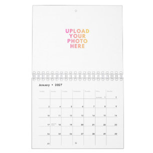 2027 Fotokalender 14 Fotos und benutzerdefinierter Kalender