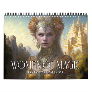 2027 Frauen der Magie 4 Fantasy-Kunstkalender Kalender