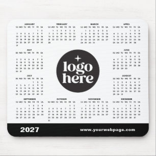 2027 Geschäft-Logo Hier Marketingkalender Mousepad