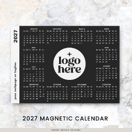 2027 Geschäftskalender mit Firmenlogo und Sonderfa Magnetkarte
