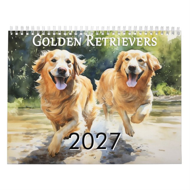 2027 Golden Retriever Kalender (Titelbild)