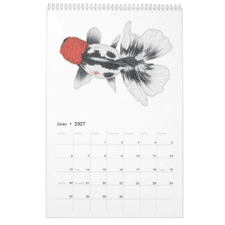 2027 Goldfisch-Kalender Kalender