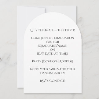 2027 Graduation Party invitation  Einladung