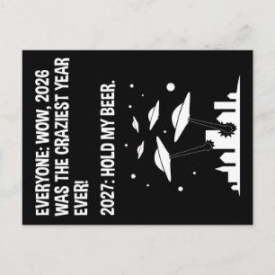 2027 Halt mein Bier Postkarte