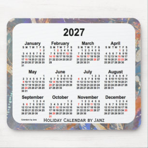 2027 Holiday Art Calendar von Janz Mousepad