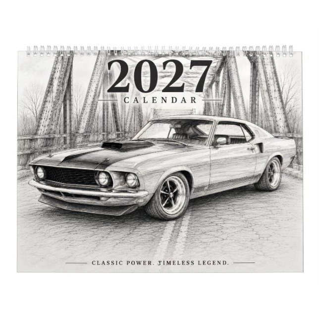 2027 Hot Rod Muscle Car Kalender (Titelbild)
